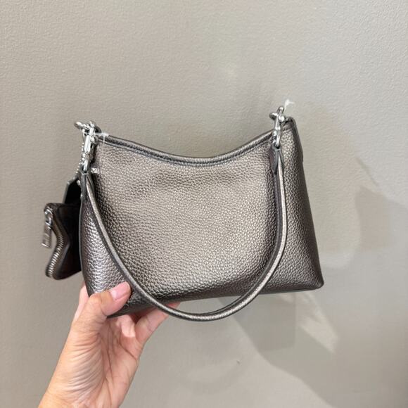 Coach Laurel Small Shoulder Bag With Star Charm CCF16 pebbled leather/Silver - Picture 5 of 11